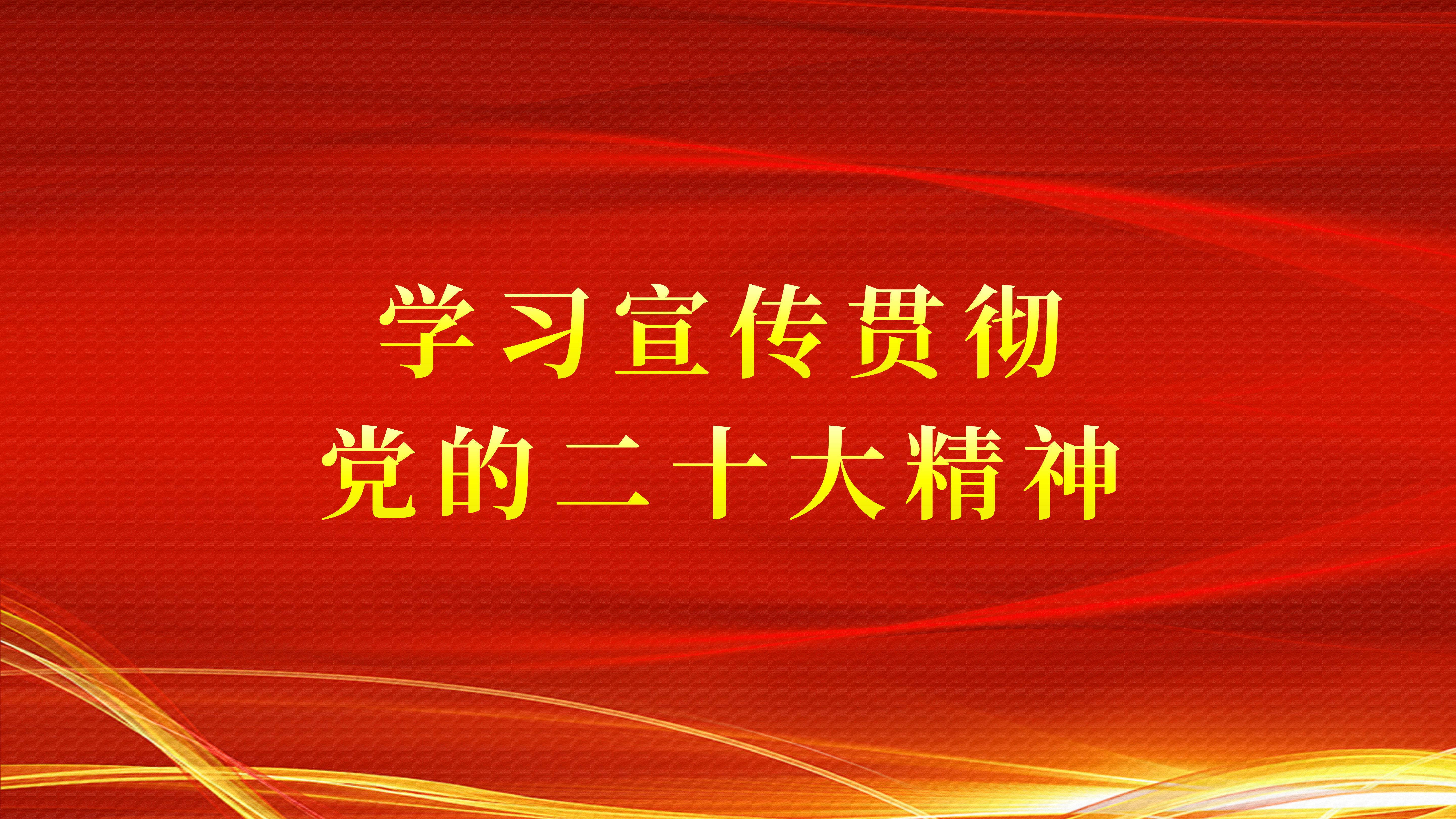 学习宣传贯彻党的二十大精神