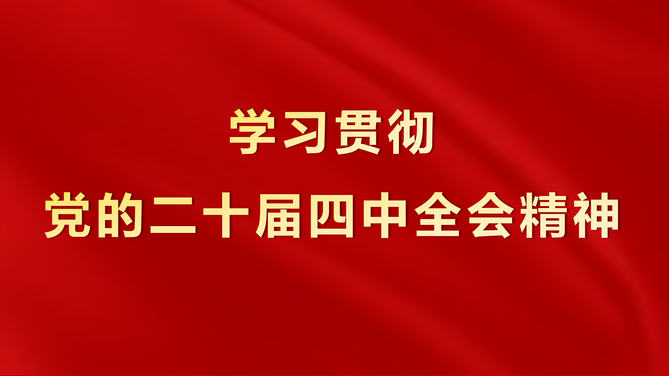 深入学习贯彻党的二十届四中全会精神